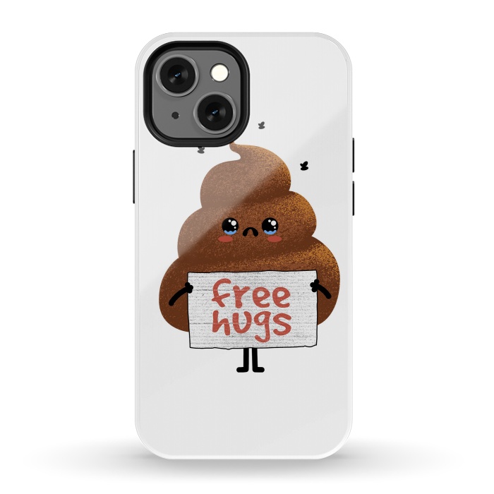 iPhone 13 mini StrongFit Free Hugs Poop by Afif Quilimo