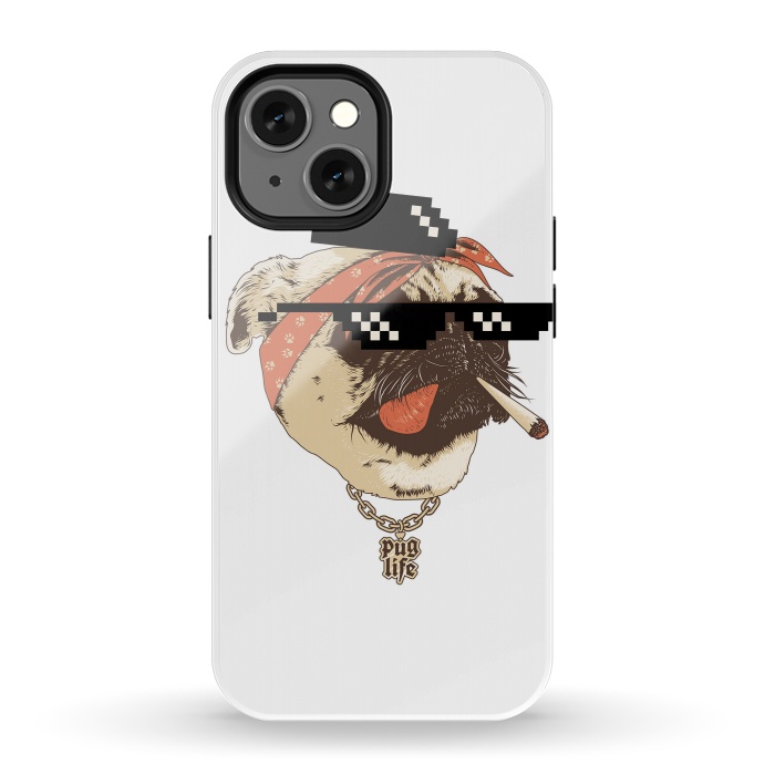 iPhone 13 mini StrongFit Pug Life by Afif Quilimo