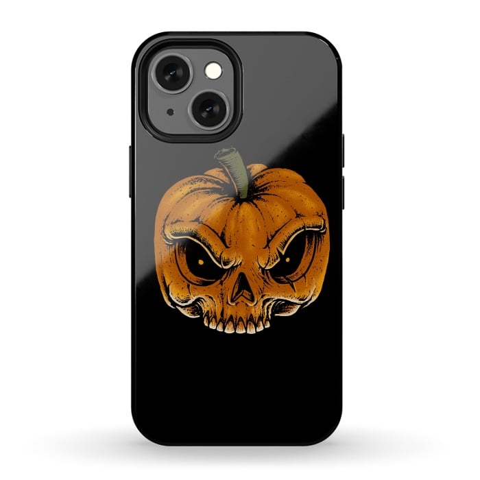 iPhone 13 mini StrongFit Skull Pumkin by Afif Quilimo
