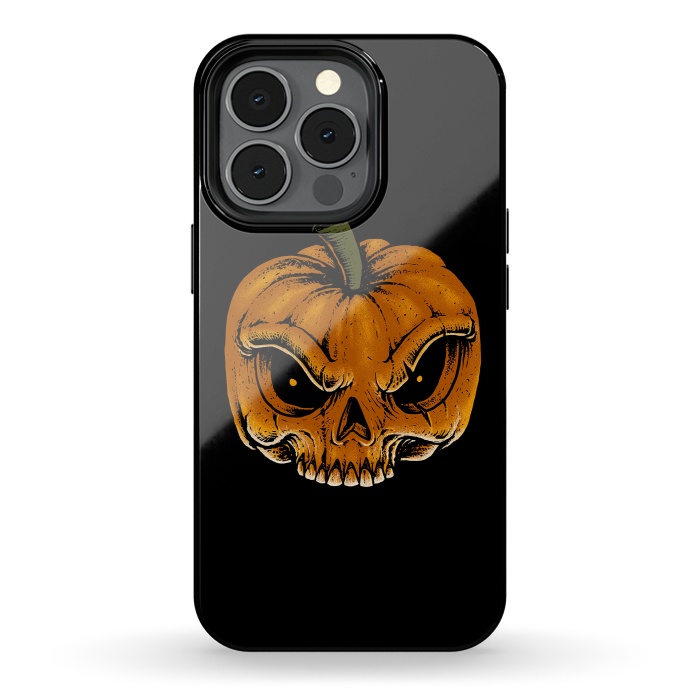 iPhone 13 pro StrongFit Skull Pumkin by Afif Quilimo