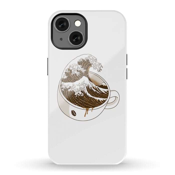 iPhone 13 StrongFit The Great Wave off Coffee by Afif Quilimo