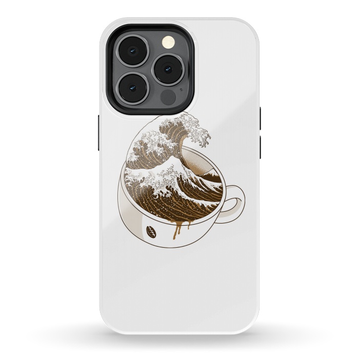 iPhone 13 pro StrongFit The Great Wave off Coffee by Afif Quilimo