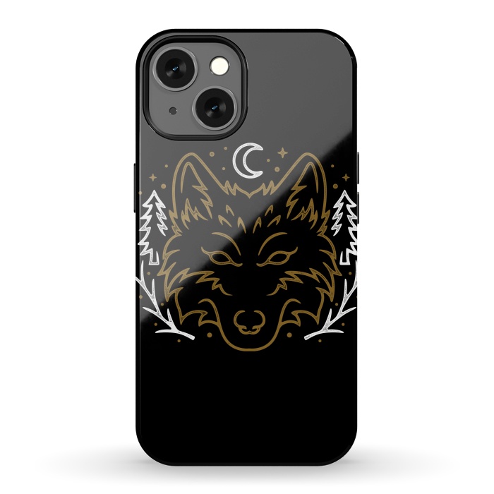 iPhone 13 StrongFit Wolf Bench by Afif Quilimo