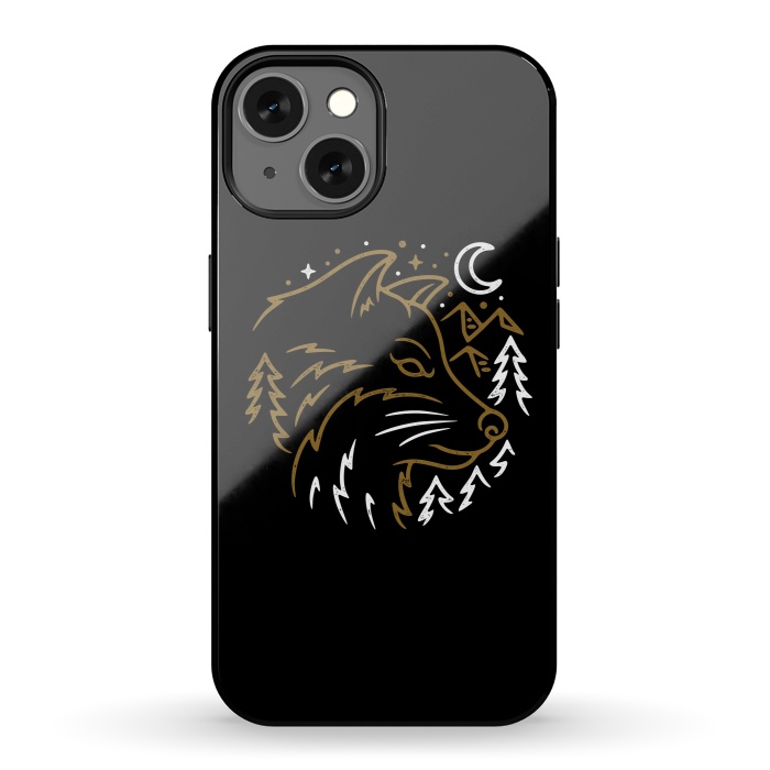 iPhone 13 StrongFit Wolf Wild by Afif Quilimo