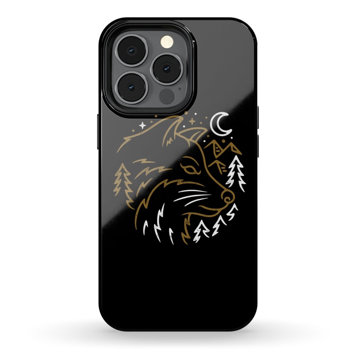 iPhone 13 pro StrongFit Wolf Wild by Afif Quilimo
