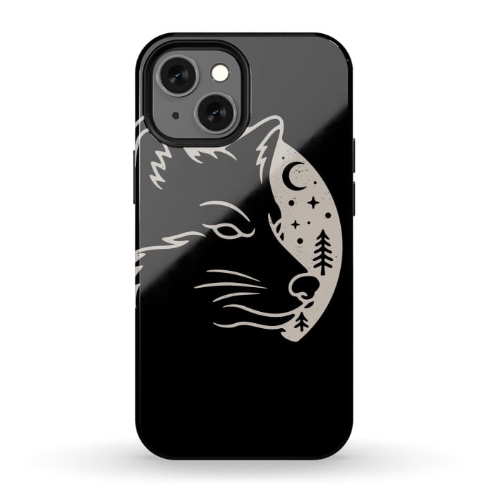 iPhone 13 mini StrongFit Wolf Moon by Afif Quilimo