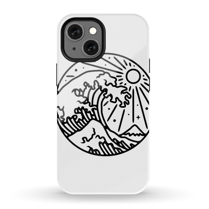 iPhone 13 mini StrongFit The Great Wave 2 by Afif Quilimo