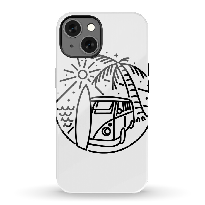 iPhone 13 StrongFit Van, Surf, and Beach by Afif Quilimo