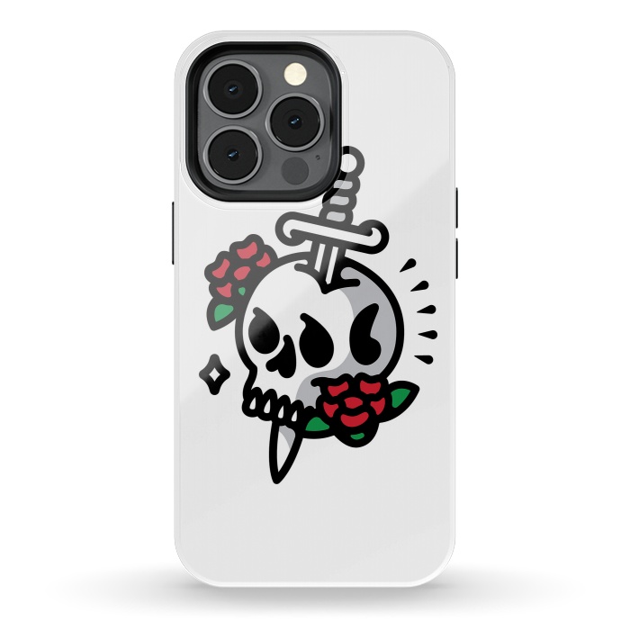 iPhone 13 pro StrongFit Death Flower Tattoo by Afif Quilimo