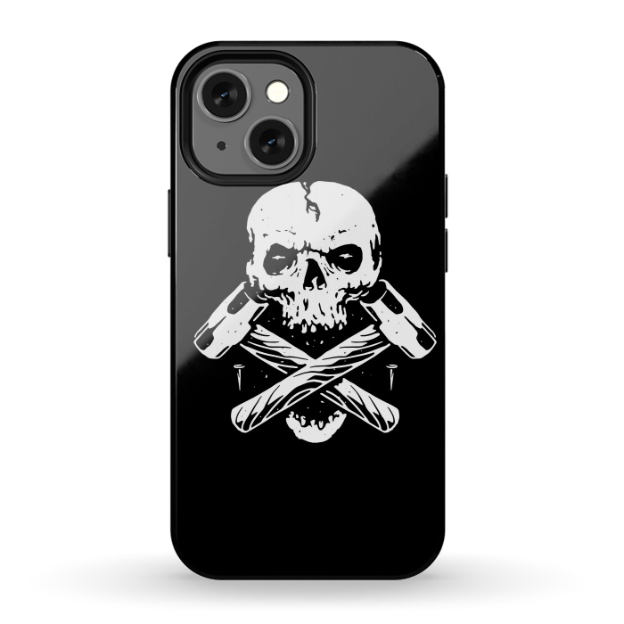 iPhone 13 mini StrongFit Skull Hammer by Afif Quilimo