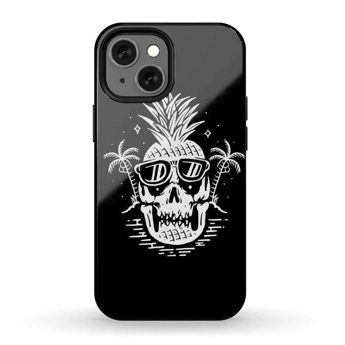 iPhone 13 mini StrongFit Skull Pineapple 2 by Afif Quilimo