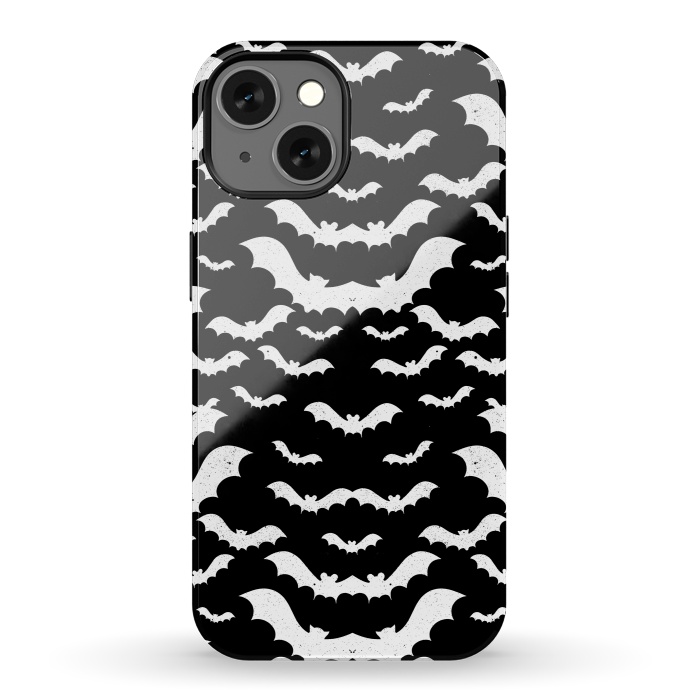 iPhone 13 StrongFit Spooky bats Halloween pattern by Oana 