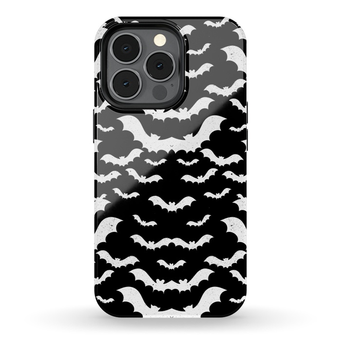 iPhone 13 pro StrongFit Spooky bats Halloween pattern by Oana 