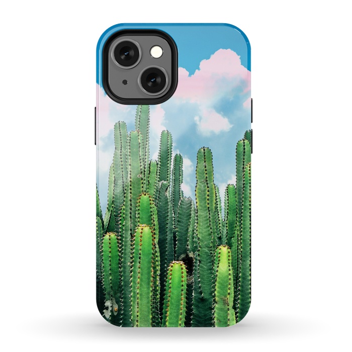 iPhone 13 mini StrongFit Cactus Summer by Uma Prabhakar Gokhale