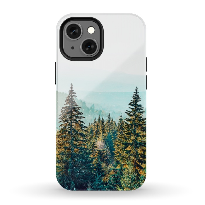 iPhone 13 mini StrongFit Pine Beauty by Uma Prabhakar Gokhale