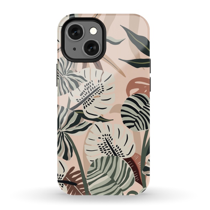 iPhone 13 mini StrongFit Botanical garden minimal by Mmartabc