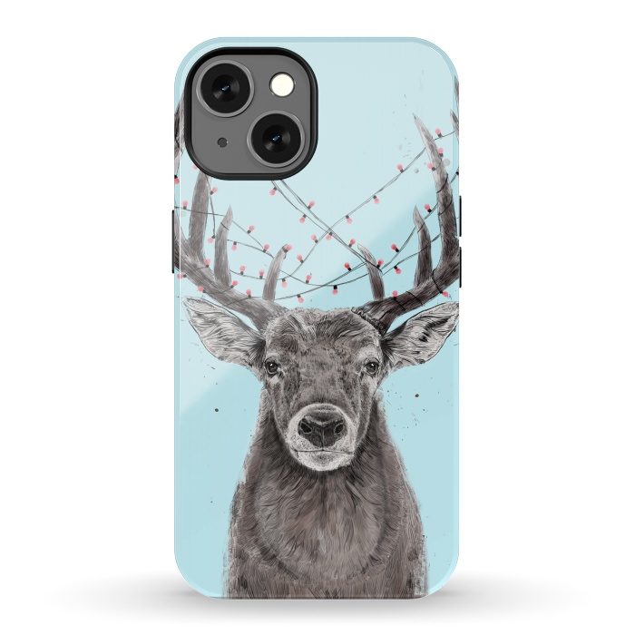 iPhone 13 StrongFit Xmas deer by Balazs Solti