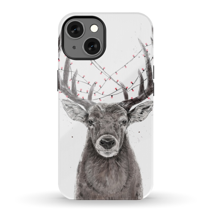 iPhone 13 StrongFit Xmas deer II by Balazs Solti