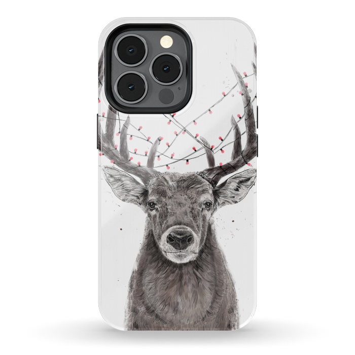 iPhone 13 pro StrongFit Xmas deer II by Balazs Solti