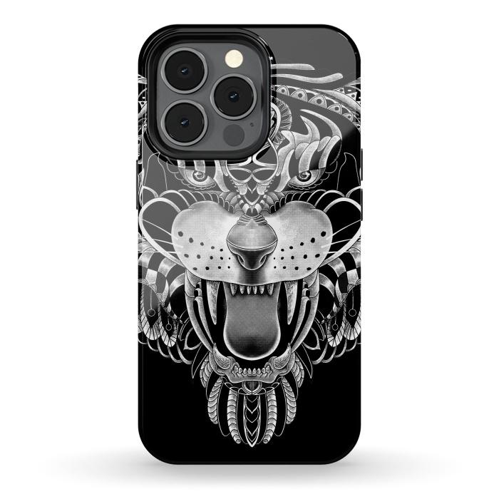 iPhone 13 pro StrongFit Tiger Ornate by Afif Quilimo