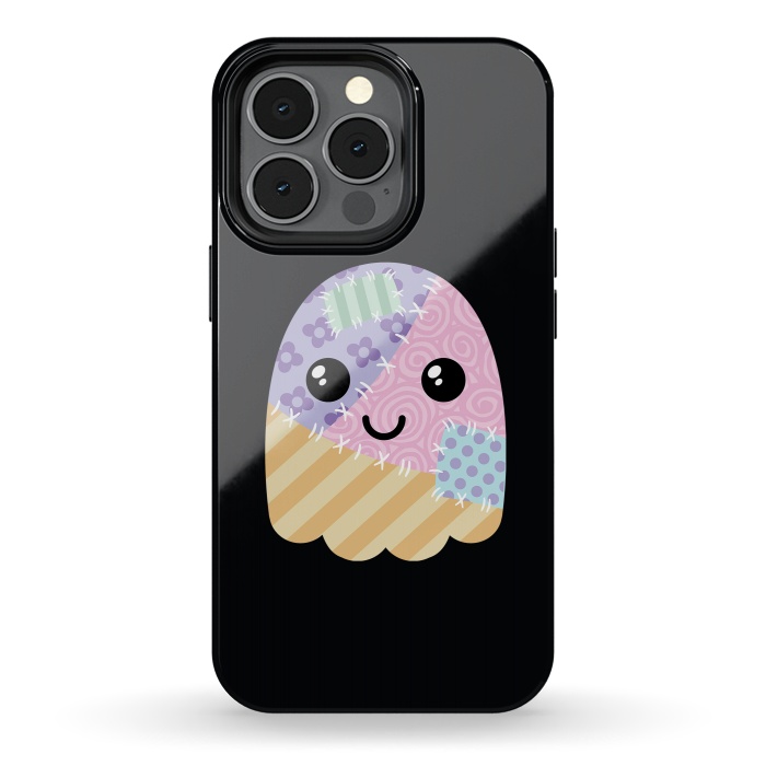iPhone 13 pro StrongFit Patchwork ghost by Laura Nagel