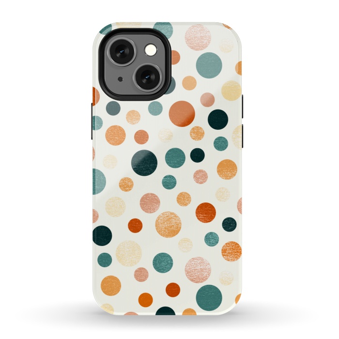iPhone 13 mini StrongFit Whimsical Polka Dots by Tigatiga