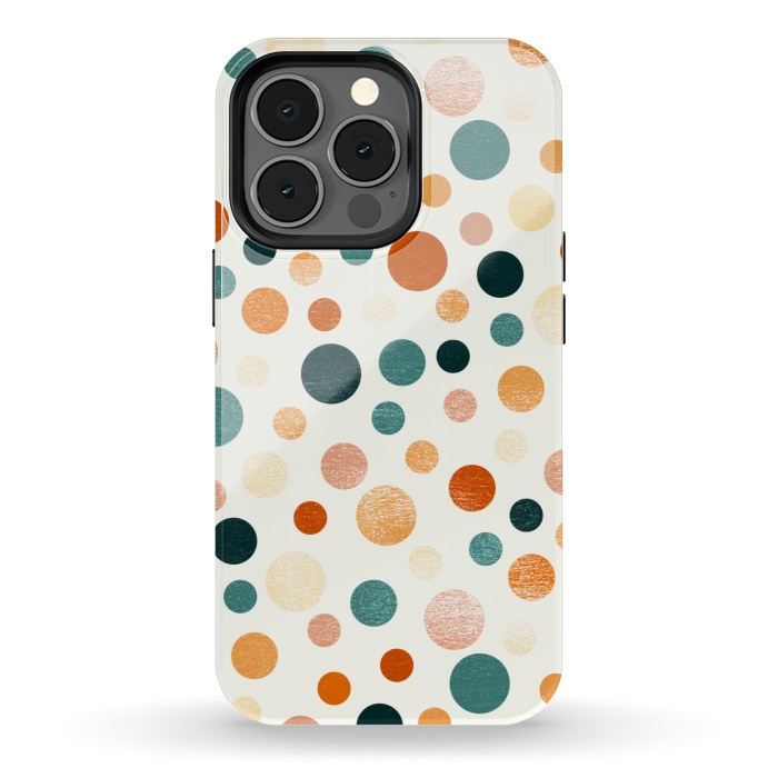 iPhone 13 pro StrongFit Whimsical Polka Dots by Tigatiga