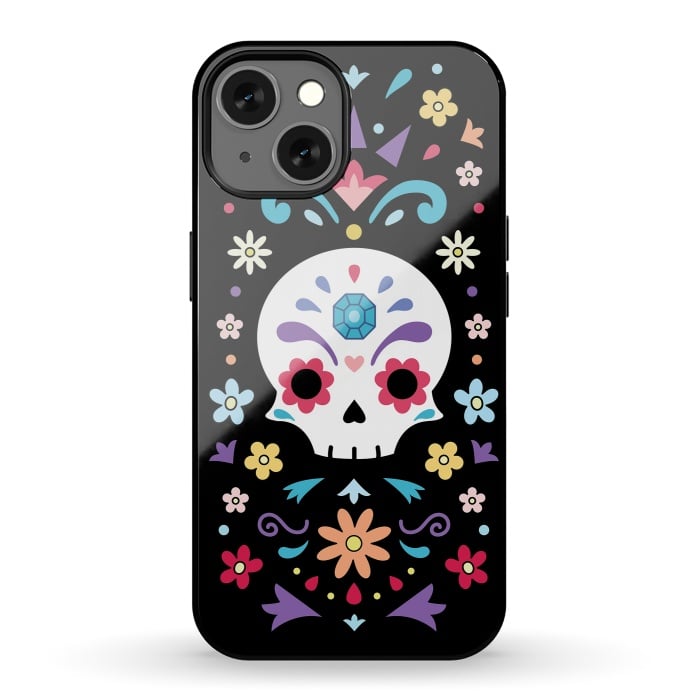 iPhone 13 StrongFit Cute day of the dead by Laura Nagel