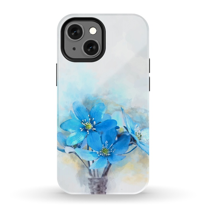 iPhone 13 mini StrongFit Summer Blue by Creativeaxle