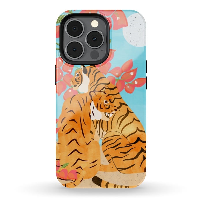 iPhone 13 pro StrongFit Tiger Honeymoon by Uma Prabhakar Gokhale
