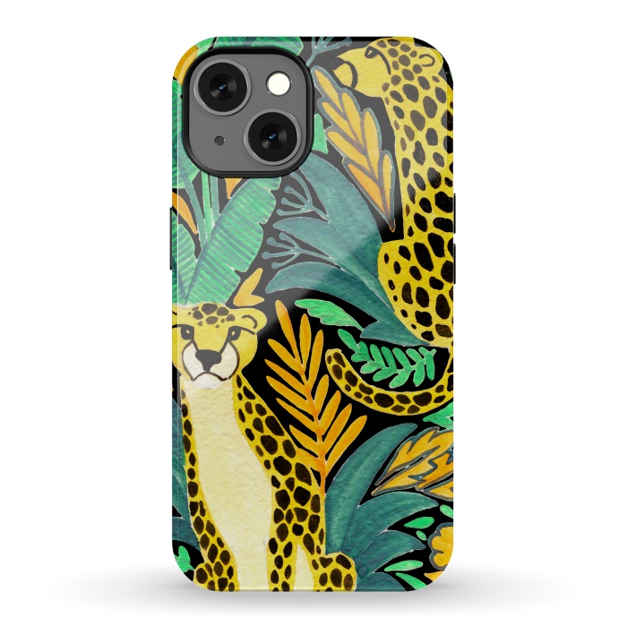 iPhone 13 StrongFit Leopards by Julia Badeeva