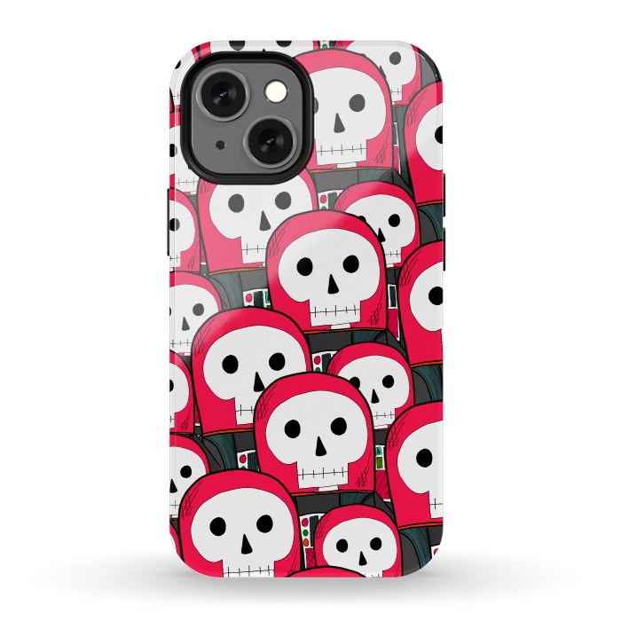 iPhone 13 mini StrongFit The skeleton astronauts by Steve Wade (Swade)