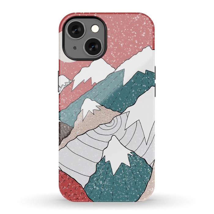 iPhone 13 StrongFit The winter snow peaks by Steve Wade (Swade)
