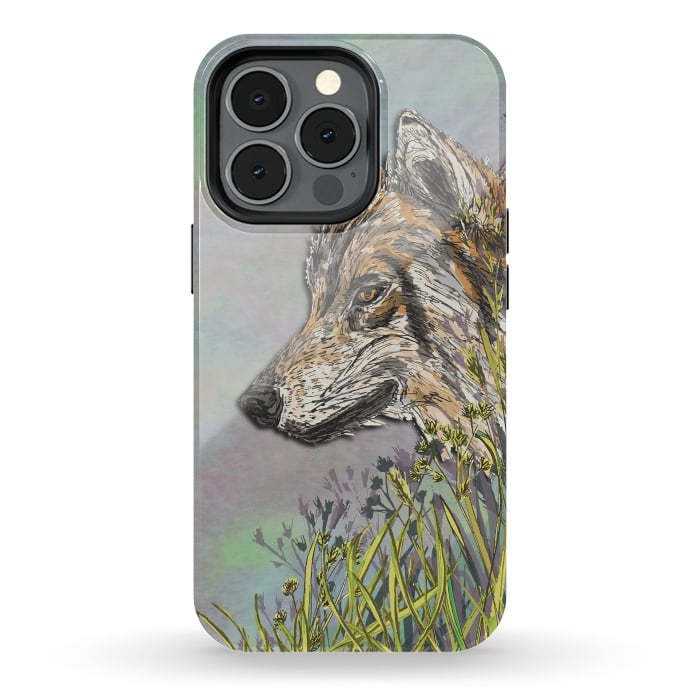 iPhone 13 pro StrongFit Wolf II by Lotti Brown