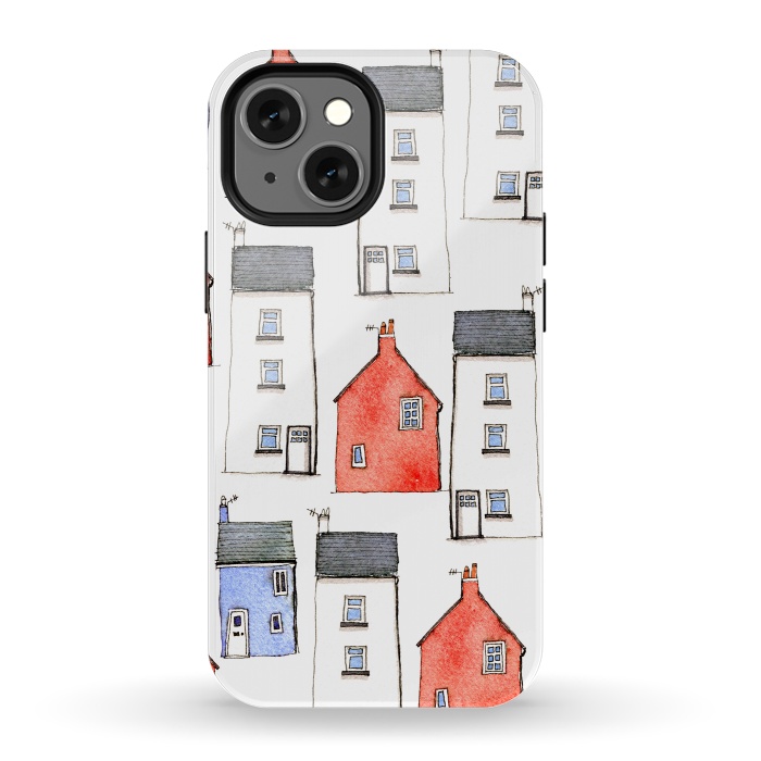 iPhone 13 mini StrongFit Devon Houses by Nic Squirrell