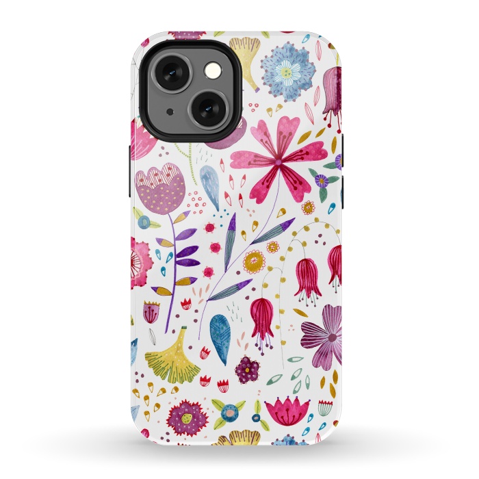 iPhone 13 mini StrongFit Autumn Hedgerow by Nic Squirrell