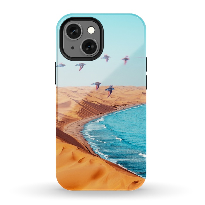 iPhone 13 mini StrongFit Desert Birds by Uma Prabhakar Gokhale