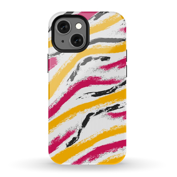 iPhone 13 mini StrongFit shaded zebra print by MALLIKA