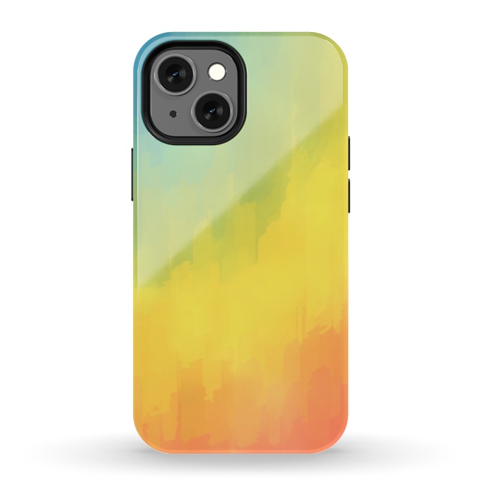 iPhone 13 mini StrongFit Watercolors Mix by Texnotropio