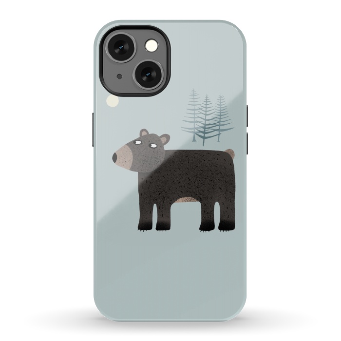 iPhone 13 StrongFit The Bear, the Trees and the Moon by Nic Squirrell