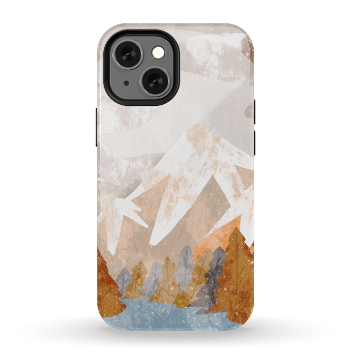 iPhone 13 mini StrongFit A cold autumn land by Steve Wade (Swade)