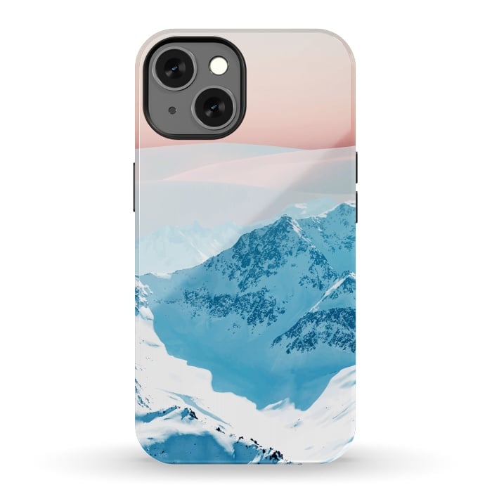iPhone 13 StrongFit Snow & Blush Horizon by Uma Prabhakar Gokhale