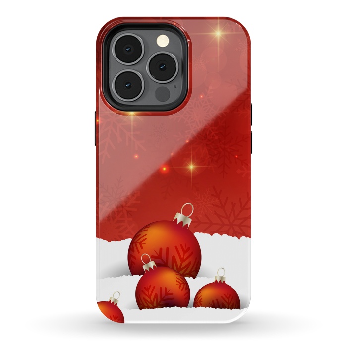 iPhone 13 pro StrongFit Red Christmas by Texnotropio