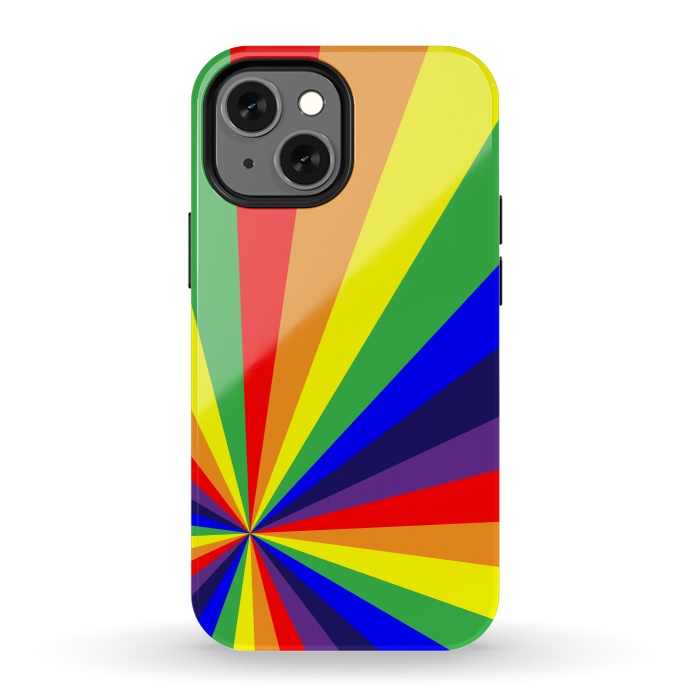 iPhone 13 mini StrongFit rainbow rays by MALLIKA
