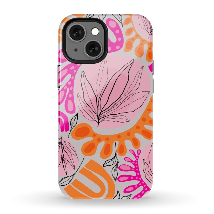 iPhone 13 mini StrongFit Matiso Floral by Hanny Agustine