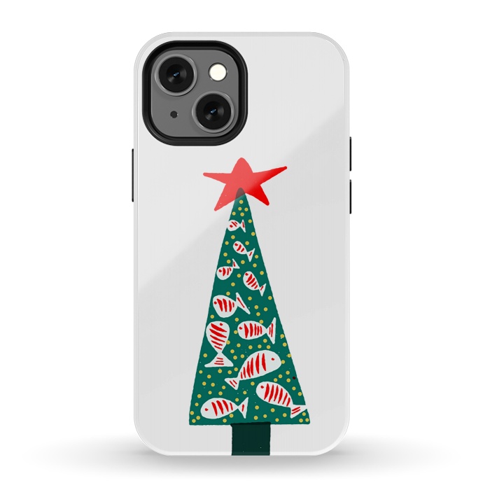 iPhone 13 mini StrongFit Christmas Tree 1 by Hanny Agustine