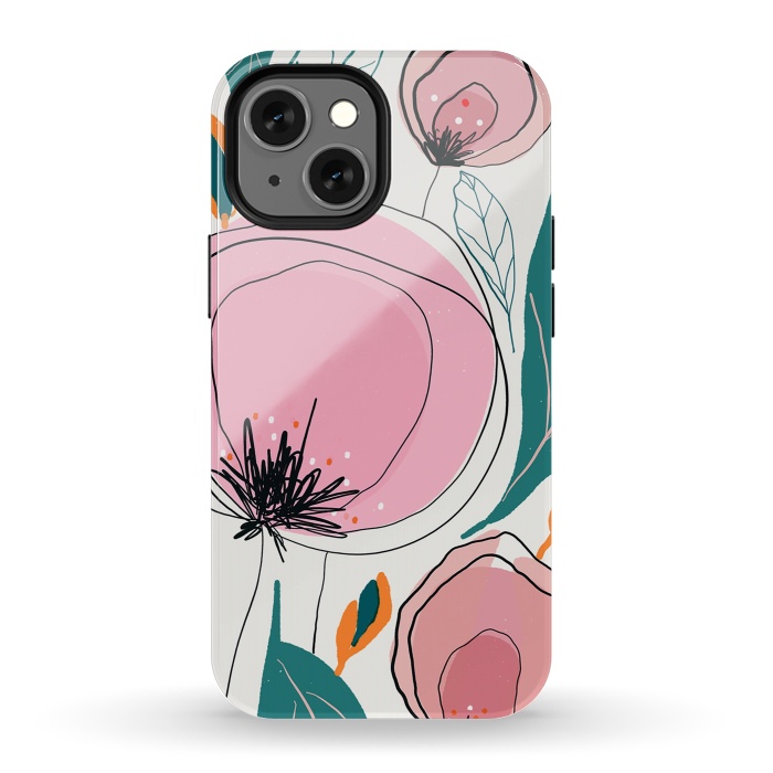 iPhone 13 mini StrongFit Cotona Florals by Hanny Agustine