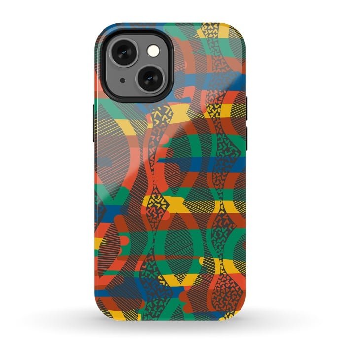 iPhone 13 mini StrongFit African Lineart by Hanny Agustine