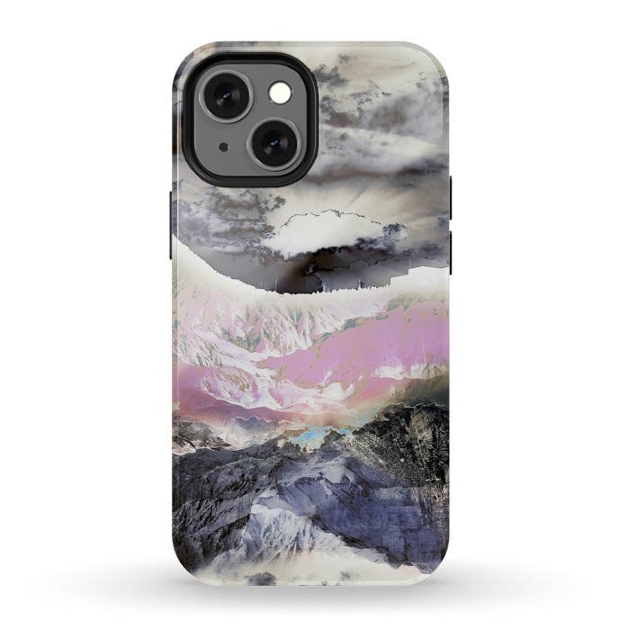 iPhone 13 mini StrongFit Mountain landscape digital art by Oana 