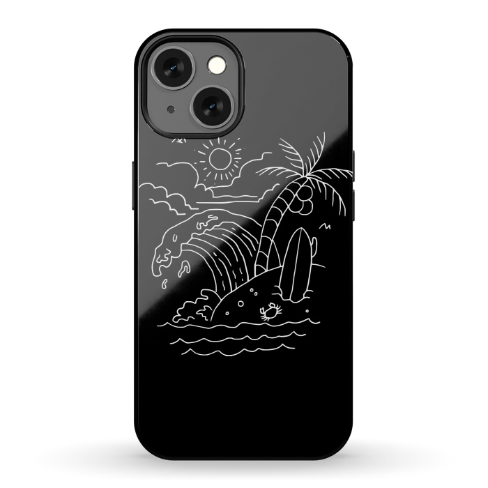 iPhone 13 StrongFit The Waves are Calling ( for dark) by Afif Quilimo